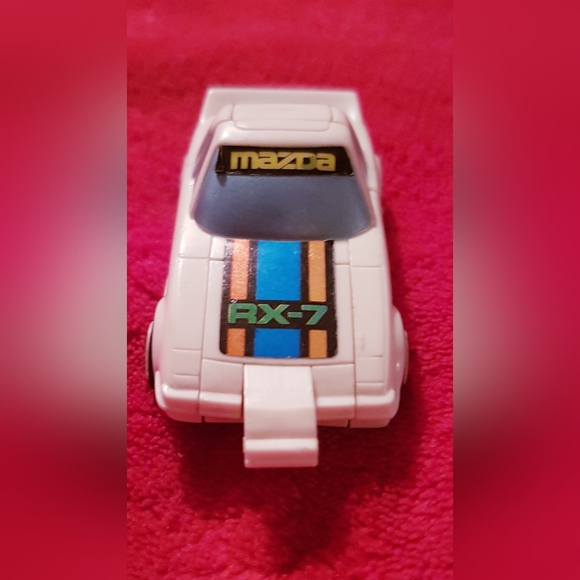 Transformers Other - 1984 Mazda RX-7 Robot Racer Transformer Esso Promo with Stickers RARE